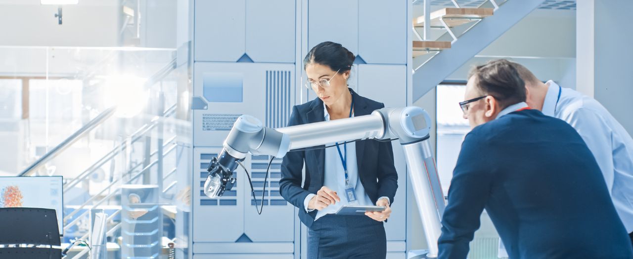 People in the AI lab