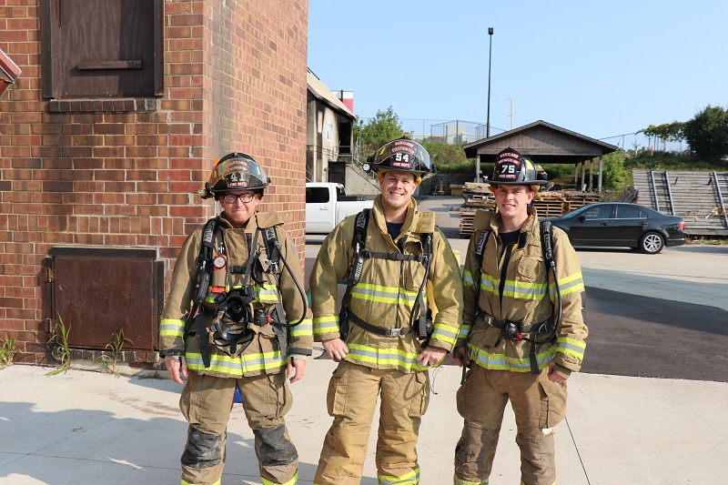 Firefighters climb WCTC training tower to honor 9-11 victims