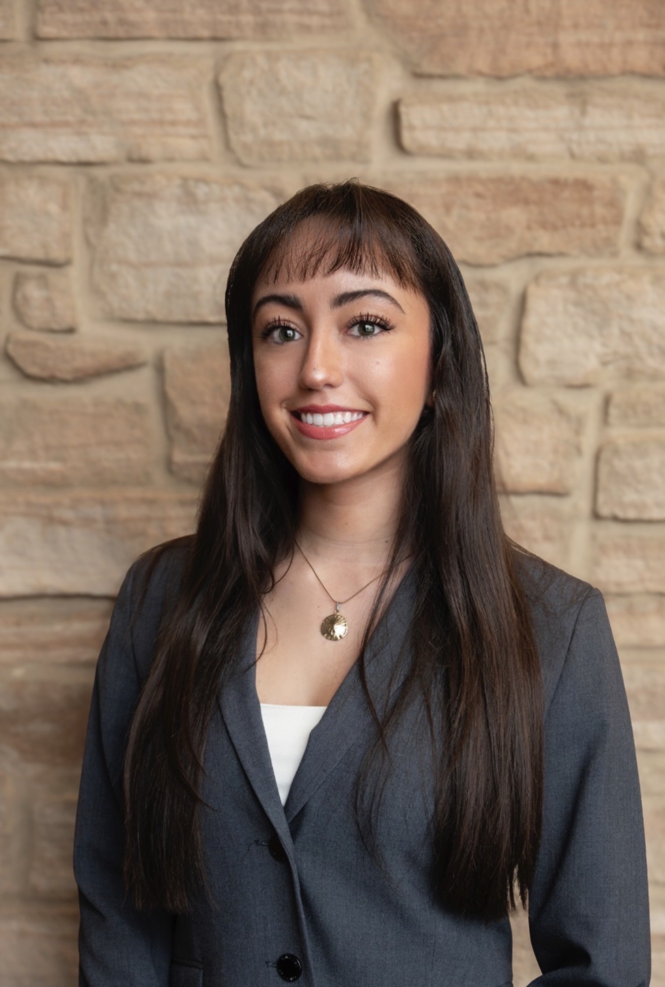 Female posed, smiling