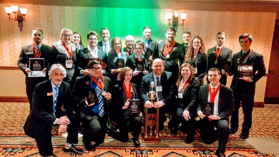 WCTC Collegiate DECA chapter at 2017 state conference