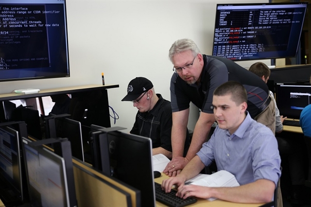 Cybersecurity classroom