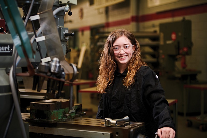 Fiona Beal in manufacturing lab