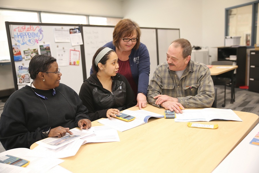 GED/HSED students in classroom