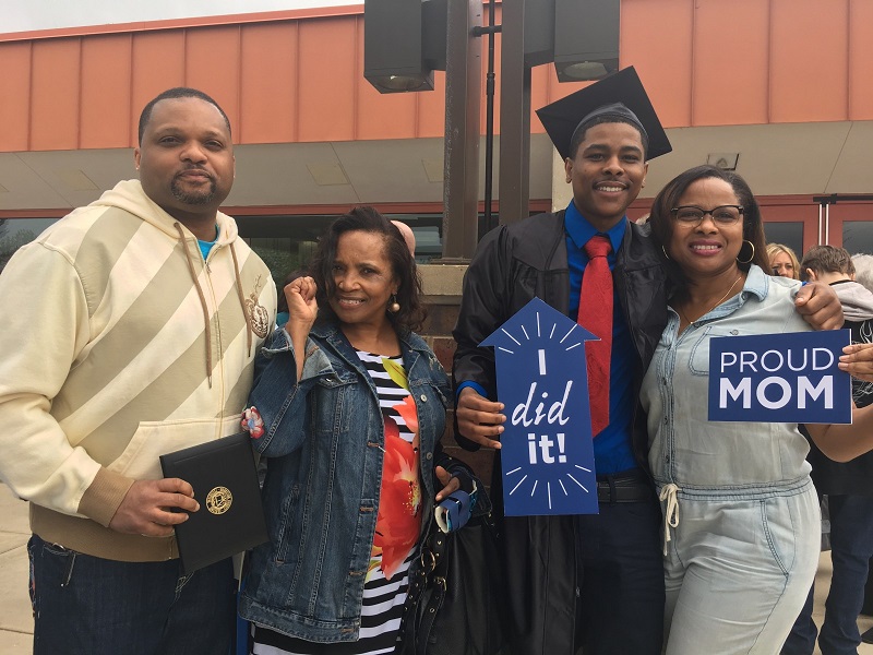 Family with graduate
