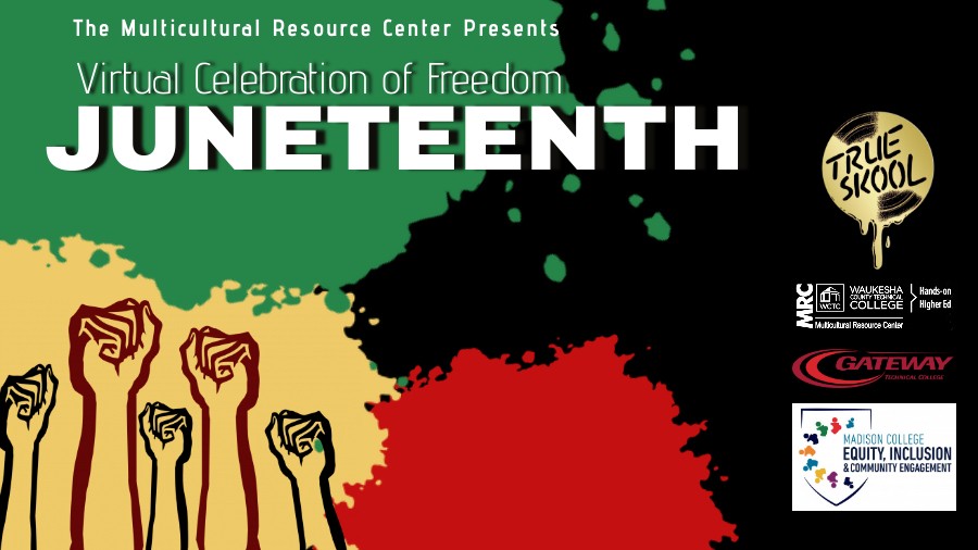 Virtual Juneteenth Celebration promotional graphic