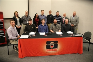 Signicast apprenticeship signing