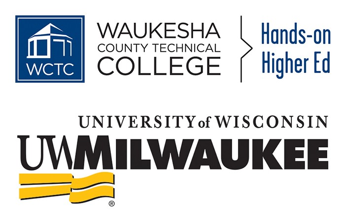 WCTC and UW-Milwaukee logos